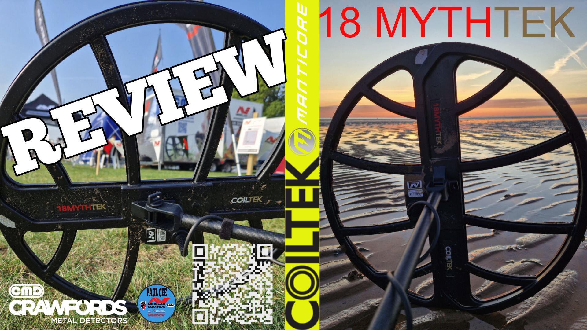 a review of the Coiltek MythTek search coil for the Minelab manticore