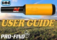 how to use all the features on a minelab Go find probe