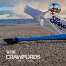 a coin cleaning set comprising of a soft brush and squirt bottle for cleaning liquid, to clean finds on the field