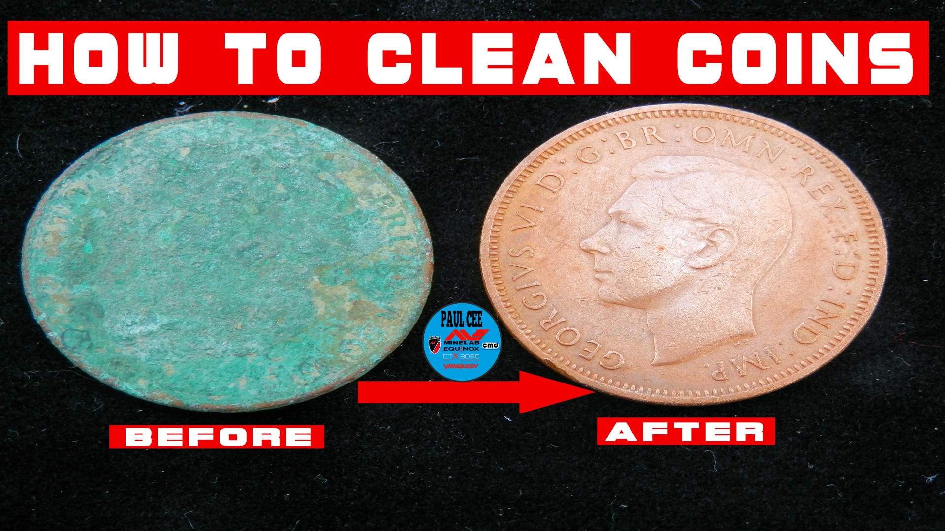 Copper coins cleaning