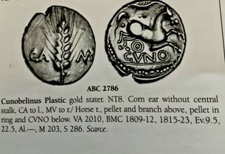 gold stater found with a metal detector